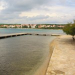 Horvát tengerpart strand Zadar Zára