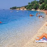 apró kavicsos strand Adria Riviéra