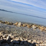 kavicsos part, szabadstrand Horvát tengerpart