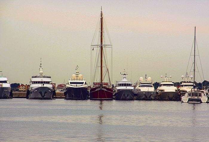 jachtkikötő Zadar Horvát tengerpart