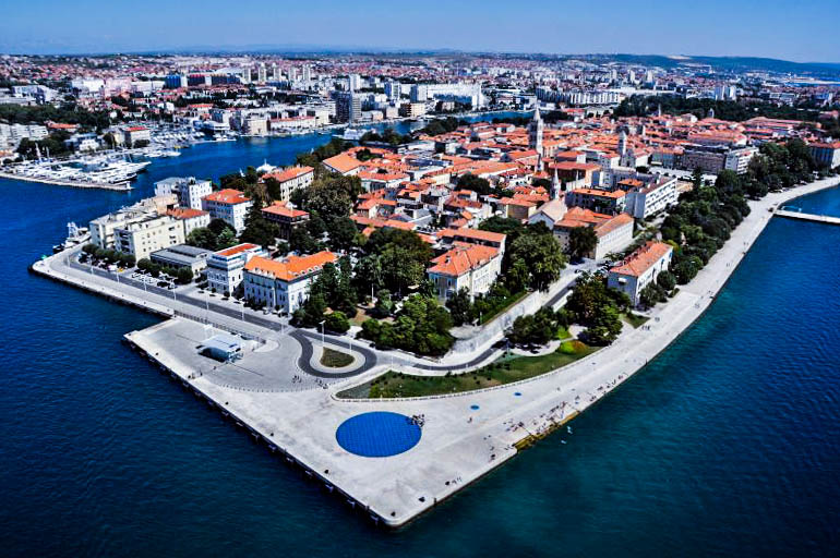 Zadar Zára tengeri orgona