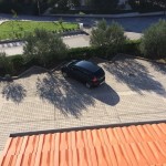 kilátás az apartmanból, parkoló