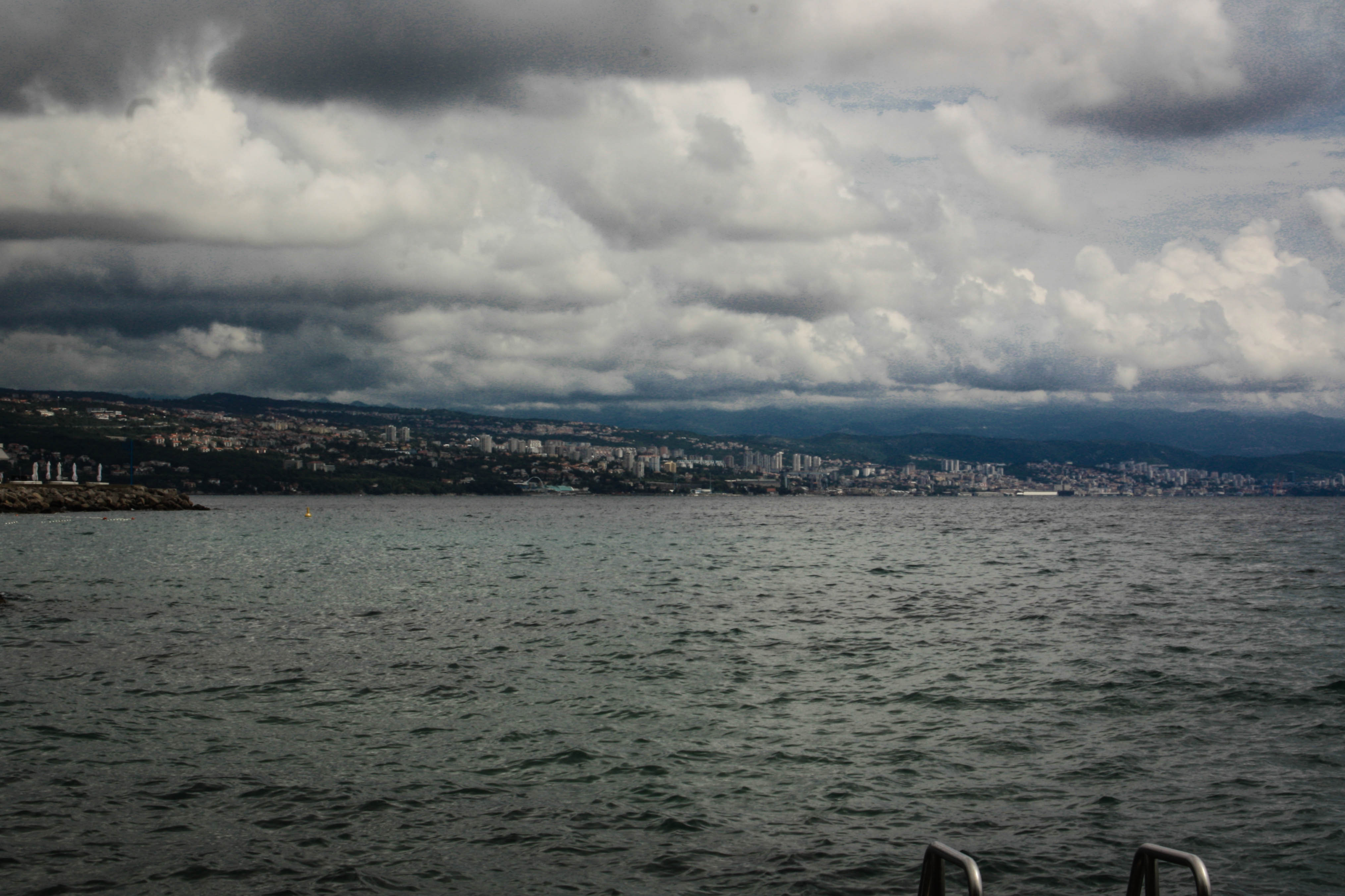 Abbázia panoráma kilátás Fiuméra