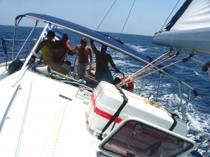 szelek szárnyán, sailing, száguldás, vitorlázás, Horvát tengerpart