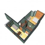 Ivo apartmanház makett