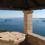 Peljesac, apartman terasz, kilátás a tengerre, panoráma